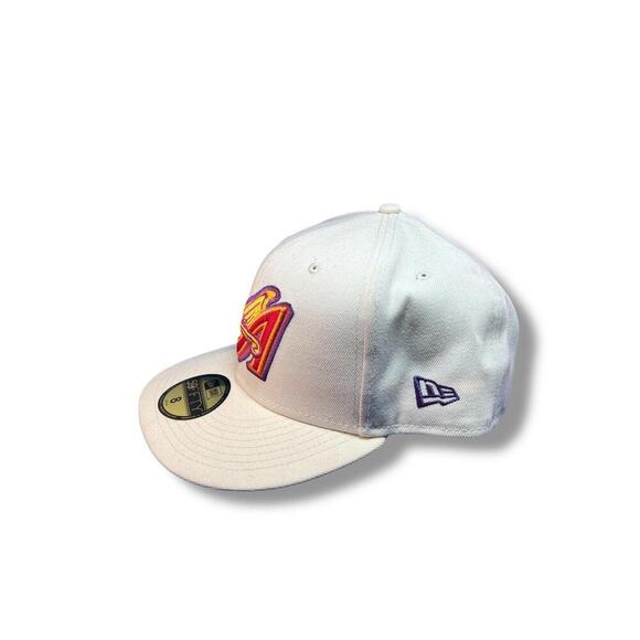 New Era 59FIFTY Los Angeles Angels Hat Size 8 Fitted Cap 2002 WS Champions  Cap - Picture 2 of 8